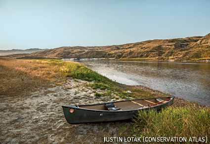 Beached Canoe, Upper Missouri River Breaks National Monument