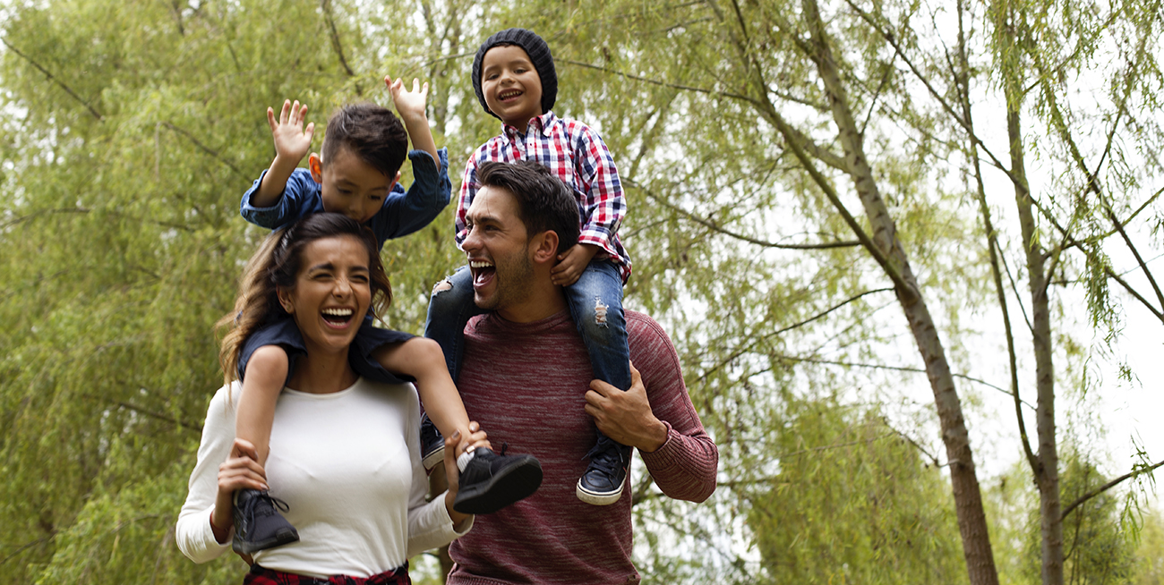 family enjoying outdoors